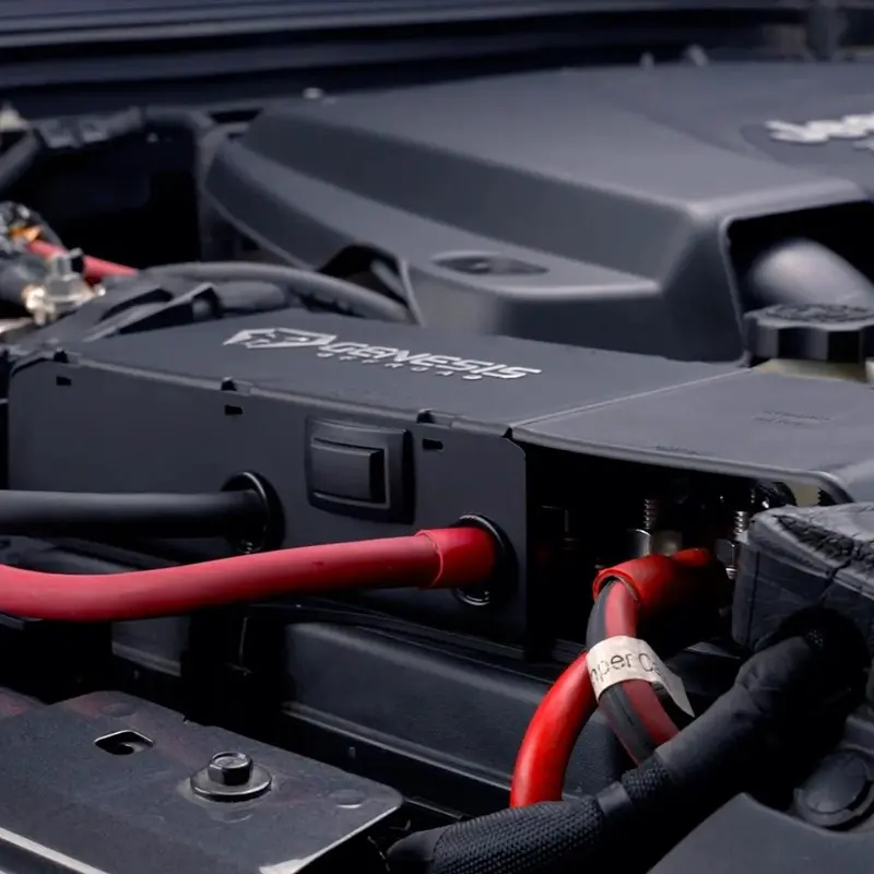 2020-2023 Diesel Wrangler Dual Battery Kit - Under Hood 1
